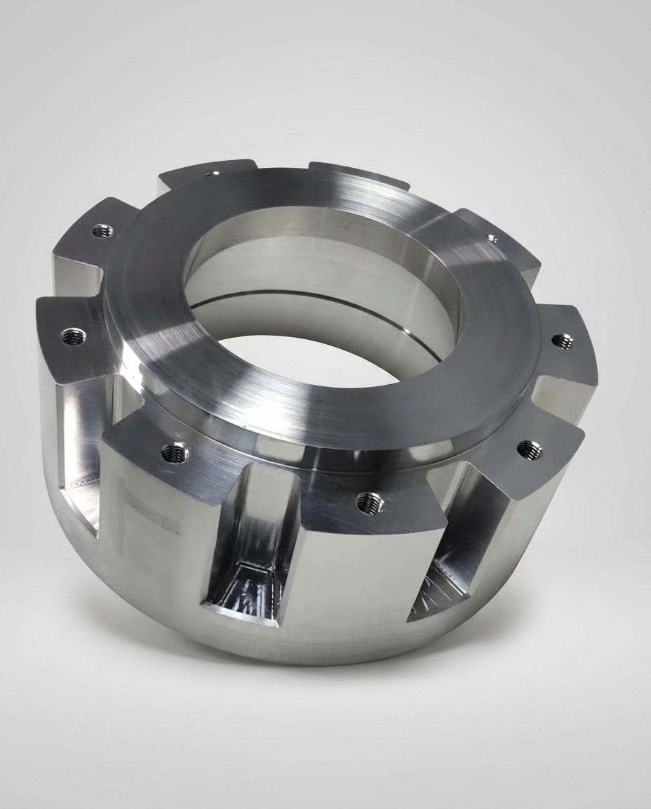 CNC milling machine cutting aluminum